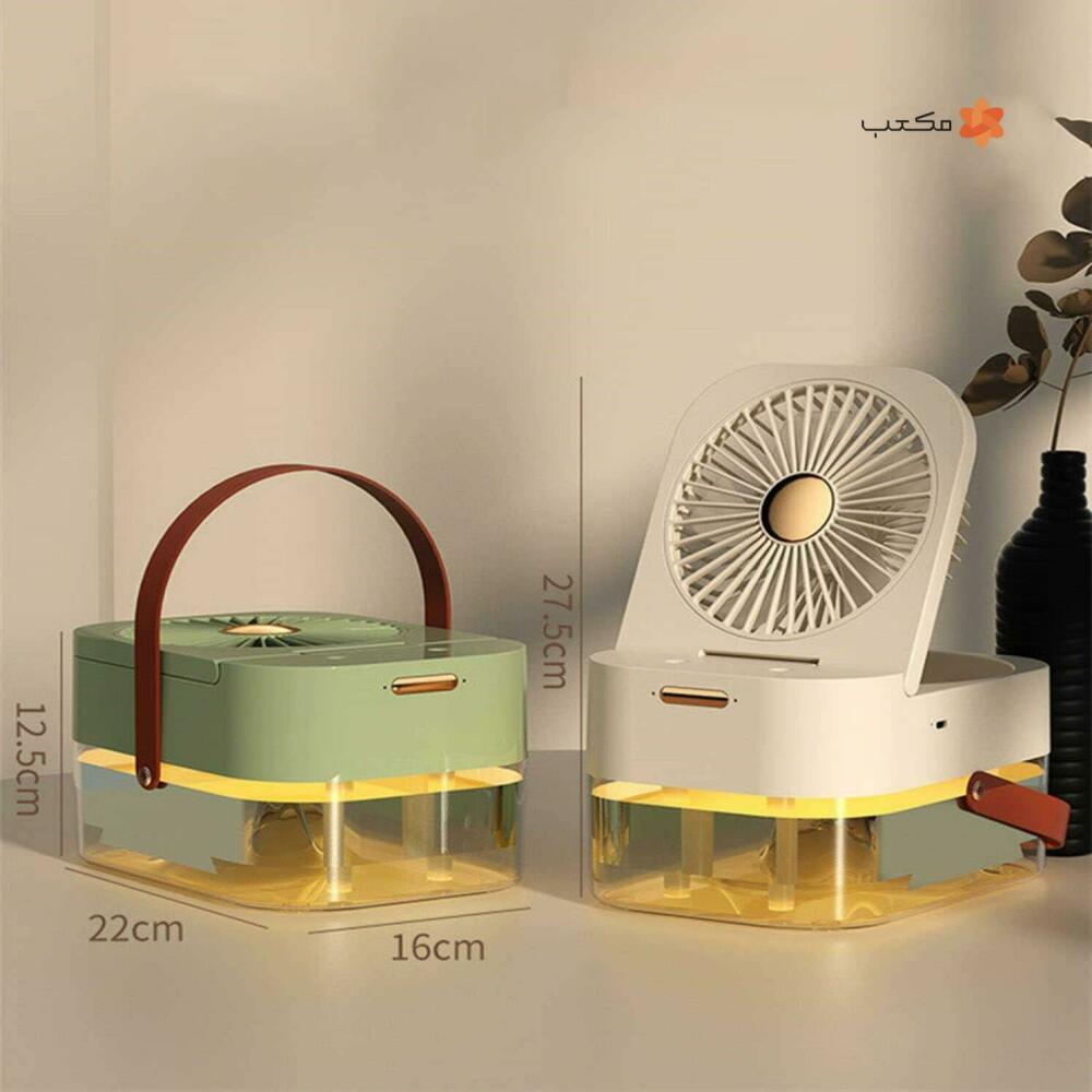 پنکه رومیزی مرطوب کننده هوا و چراغ خواب رومیزی  Q7