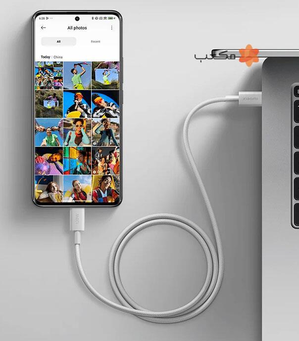 کابل شارژ شیائومی Xiaomi 6A Braided USB-C to USB-C Cable