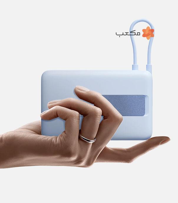 پاوربانک مغناطیسی پایه‌دار شیائومی مدل WPB1007Z با ظرفیت 10000 میلی آمپر ساعت