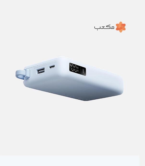 پاوربانک 67 وات شیائومی مدل PB1067 با ظرفیت 10000 میلی آمپر ساعت و کابل یکپارچه