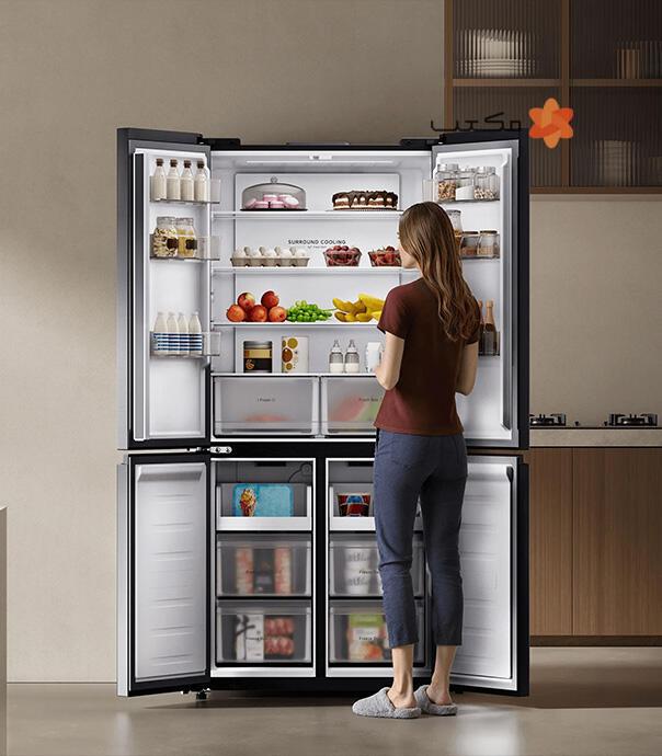 یخچال هوشمند چهار در شیائومی مدل Mijia Refrigerator Cross Door 502L MRC50ESSMPAEU
