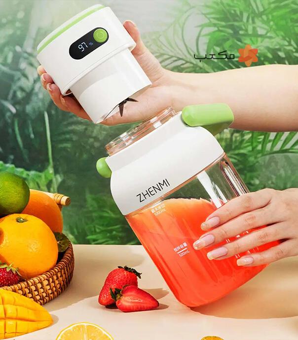 آبمیوه‌گیری و مخلوط کن قابل حمل شیائومی مدل ZHENMI ZMGZ-J15