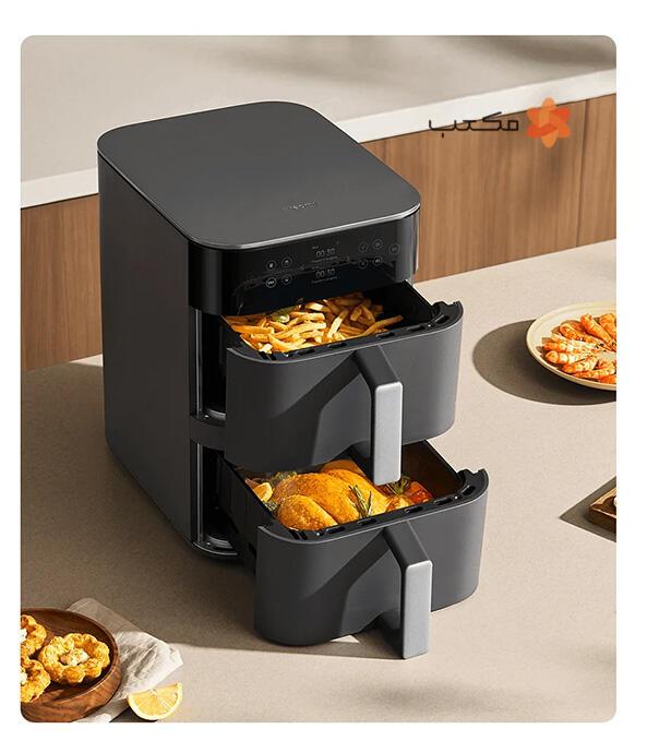 سرخ کن بدون روغن 12 لیتری هوشمند شیائومی مدل Xiaomi Smart Double Stack Air Fryer 12L MAF-DS1201