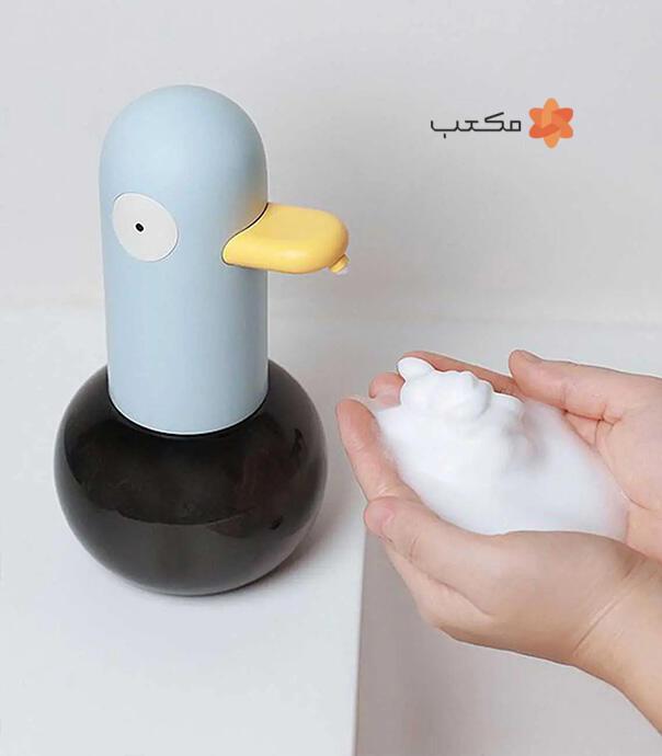 دستگاه فوم ساز مایع دستشویی شارژی اتوماتیک فانتزی طرح اردک مدل H-S-01