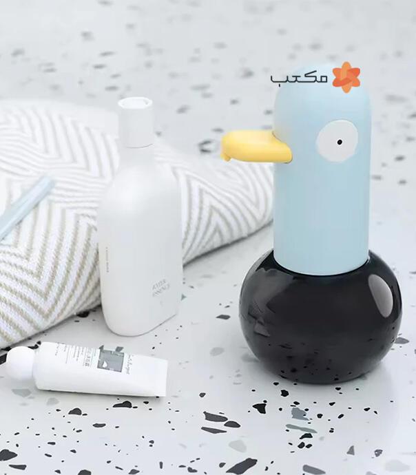 دستگاه فوم ساز مایع دستشویی شارژی اتوماتیک فانتزی طرح اردک مدل H-S-01