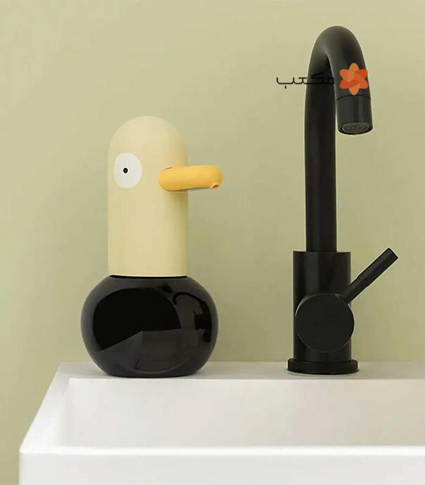 دستگاه فوم ساز مایع دستشویی شارژی اتوماتیک فانتزی طرح اردک مدل H-S-01