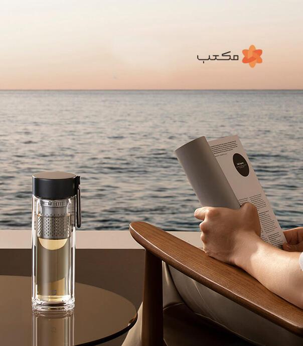 فلاسک شیشه‌ای قابل حمل شیائومی مدل Mijia Double-walled Glass Cup MJBLB01PL