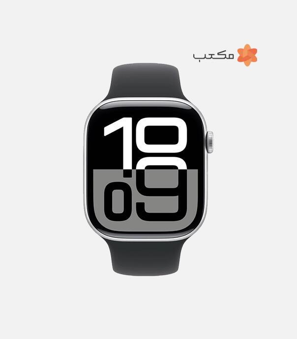 اپل واچ سری 10 آلومینیوم مدل 46 میلی متری با بند سیلیکونی