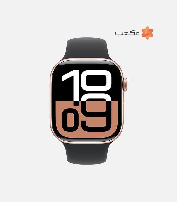 اپل واچ سری 10 آلومینیوم مدل 46 میلی متری با بند سیلیکونی
