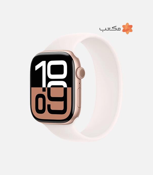 اپل واچ سری 10 آلومینیوم مدل 46 میلی متری با بند سیلیکونی