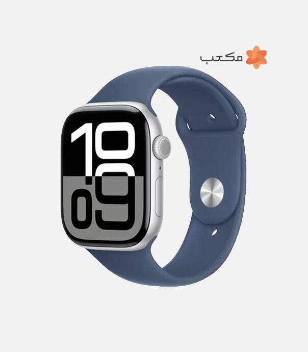 اپل واچ سری 10 آلومینیوم مدل 46 میلی متری با بند سیلیکونی