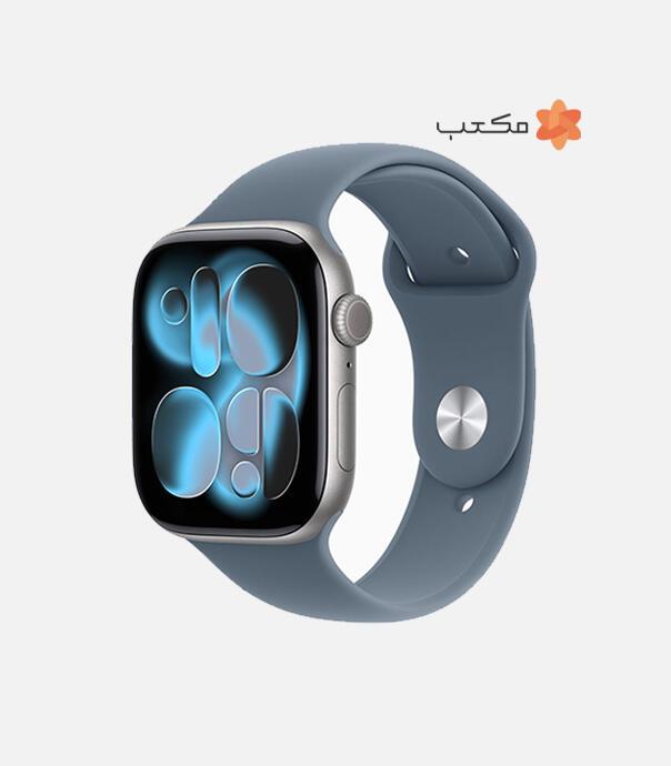 اپل واچ سری 11 آلومینیوم مدل 46 میلی متری GPS و Cellular با بند سیلیکونی