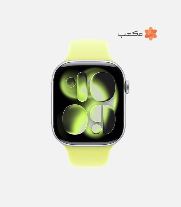 اپل واچ سری 11 آلومینیوم مدل 46 میلی متری GPS و Cellular با بند سیلیکونی