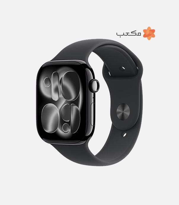 اپل واچ سری 11 آلومینیوم مدل 46 میلی متری GPS با بند سیلیکونی