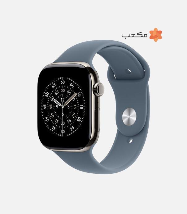 اپل واچ سری 11 تیتانیوم مدل 42 میلی متری GPS با بند سیلیکونی