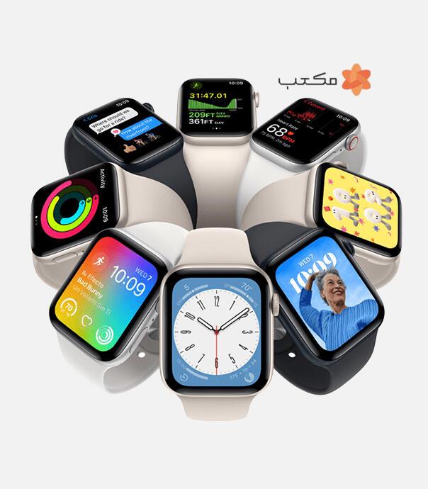اپل واچ سری SE 2 مدل 44 میلی متری GPS با بند سیلیکونی