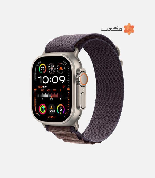 اپل واچ Ultra 2 مدل 49 میلی متری Natural Titanium Case با بند Alpine Loop