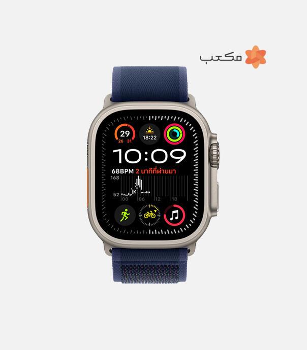 اپل واچ Ultra 2 مدل 49 میلی متری Black Titanium Case با بند Trail Loop
