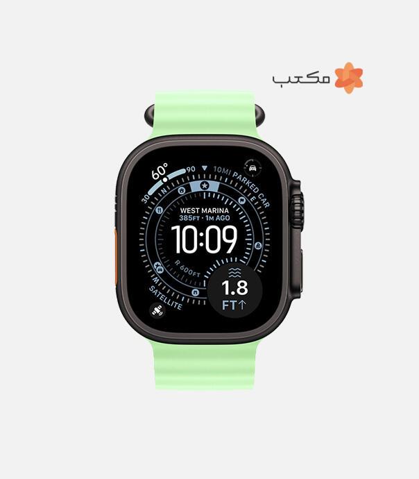 اپل واچ Ultra 3 مدل 49 میلی متری Black Titanium Case با بند Ocean Loop