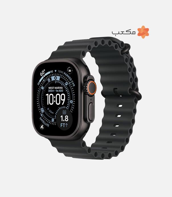 اپل واچ Ultra 3 مدل 49 میلی متری Black Titanium Case با بند Ocean Loop