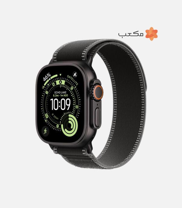 اپل واچ Ultra 3 مدل 49 میلی متری Black Titanium Case با بند Trail Loop