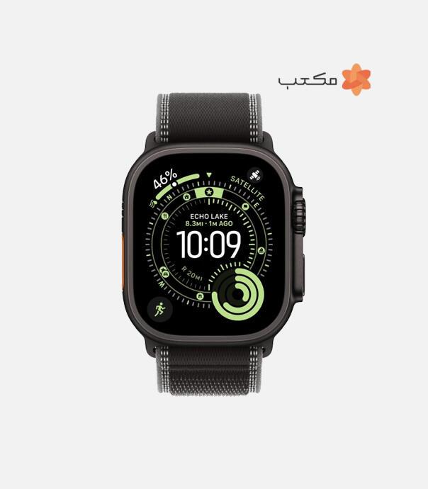 اپل واچ Ultra 3 مدل 49 میلی متری Black Titanium Case با بند Trail Loop