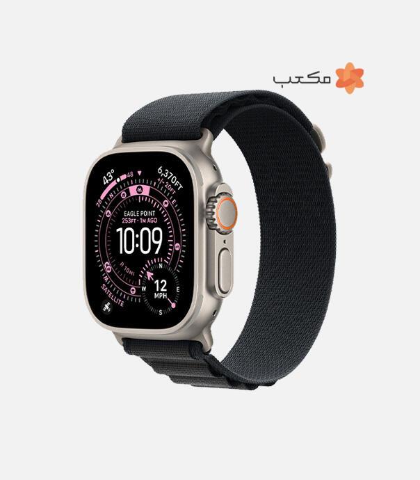 اپل واچ Ultra 3 مدل 49 میلی متری Natural Titanium Case با بند Alpine Loop