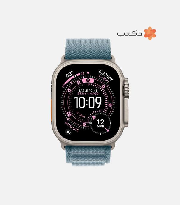 اپل واچ Ultra 3 مدل 49 میلی متری Natural Titanium Case با بند Alpine Loop