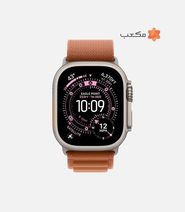 اپل واچ Ultra 3 مدل 49 میلی متری Natural Titanium Case با بند Alpine Loop