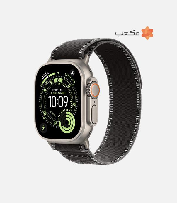 اپل واچ Ultra 3 مدل 49 میلی متری Natural Titanium Case با بند Trail Loop