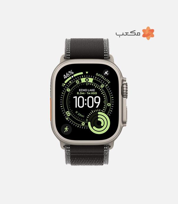 اپل واچ Ultra 3 مدل 49 میلی متری Natural Titanium Case با بند Trail Loop