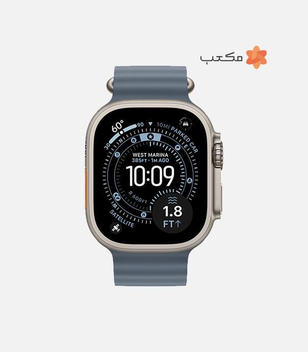 اپل واچ Ultra 3 مدل 49 میلی متری Natural Titanium Case با بند Ocean Loop