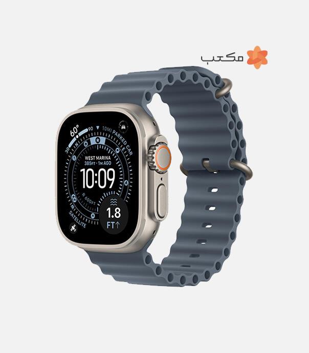 اپل واچ Ultra 3 مدل 49 میلی متری Natural Titanium Case با بند Ocean Loop