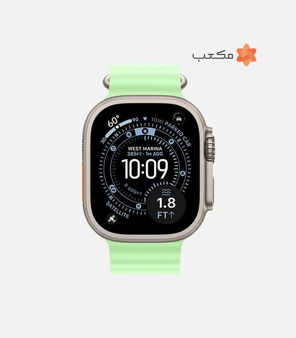 اپل واچ Ultra 3 مدل 49 میلی متری Natural Titanium Case با بند Ocean Loop