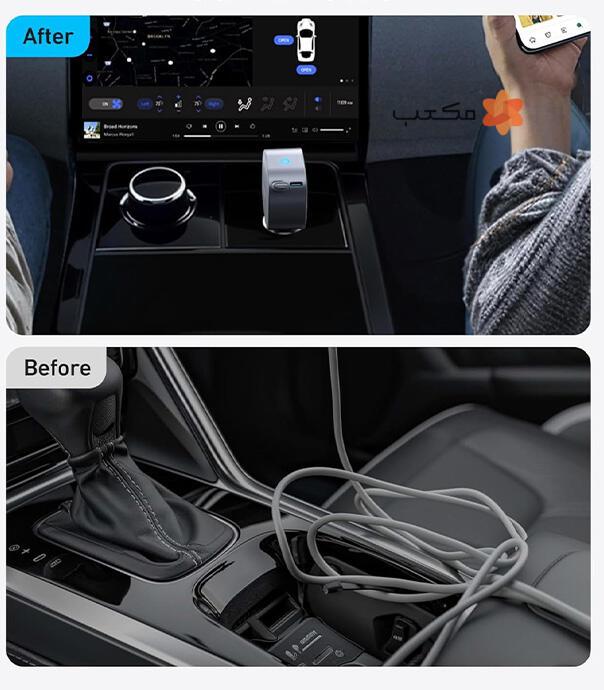 شارژر فندکی انکر مدل Anker Nano Car Charger 75W A2738