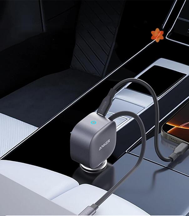 شارژر فندکی انکر مدل Anker Nano Car Charger 75W A2738