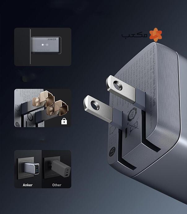 شارژر دیواری 3 پورت انکر مدل  Anker Prime Charger A2688