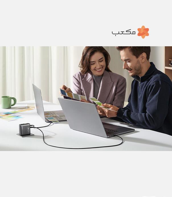 شارژر دیواری 140 وات انکر مدل  Anker Zolo 140W GaN 4 Port B2697