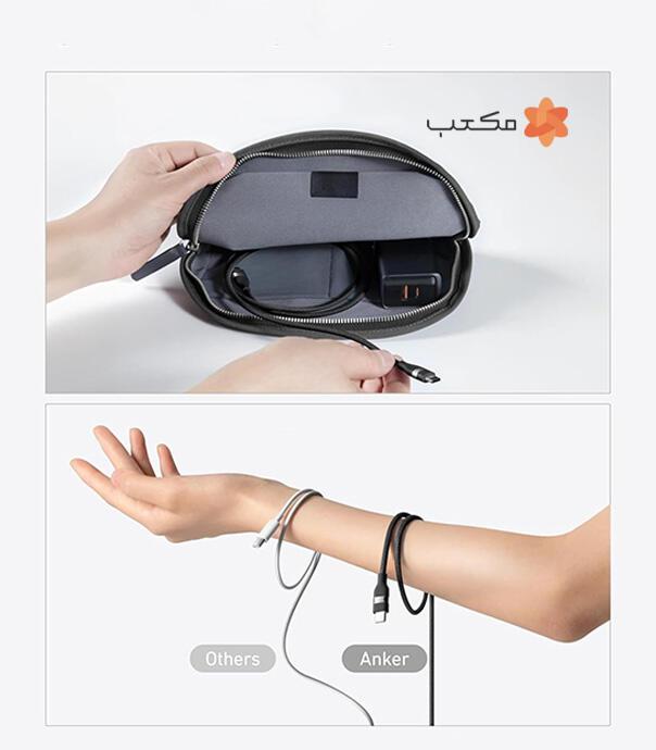 کابل شارژ انکر دو طرف تایپ سی، طول 0.9 متری مدل A82E2H11