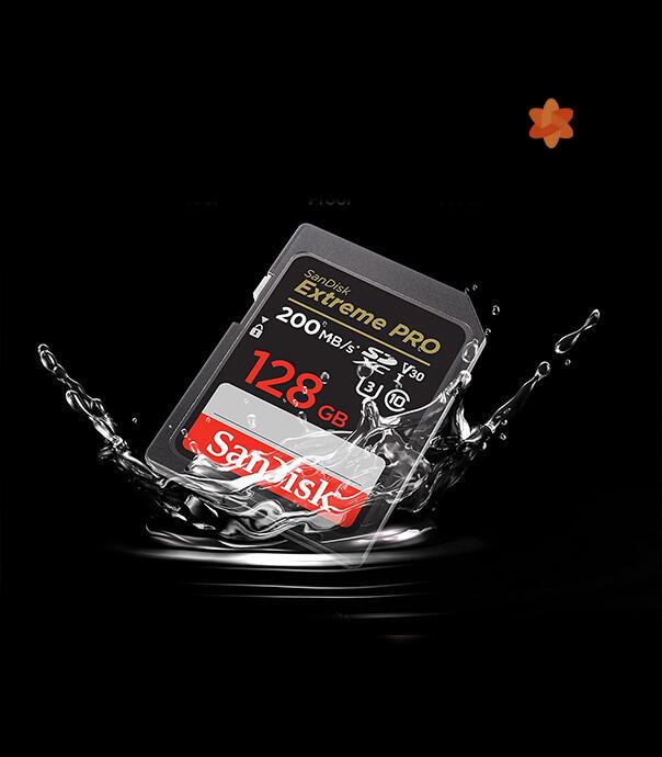 کارت حافظه SDXC سن دیسک مدل Extreme Pro کلاس 10 | استاندارد UHS-I U3 V30 | سرعت 200 مگابایت بر ثانیه | ظرفیت 128 گیگابایت