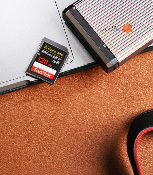 کارت حافظه SDXC سن دیسک مدل Extreme Pro کلاس 10 | استاندارد UHS-I U3 V30 | سرعت 200 مگابایت بر ثانیه | ظرفیت 128 گیگابایت