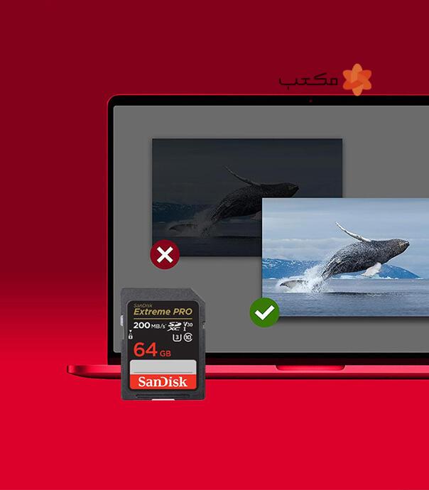 کارت حافظه SDXC سن دیسک مدل Extreme Pro کلاس 10 | استاندارد UHS-I U3 V30 | سرعت 200 مگابایت بر ثانیه | ظرفیت 64 گیگابایت