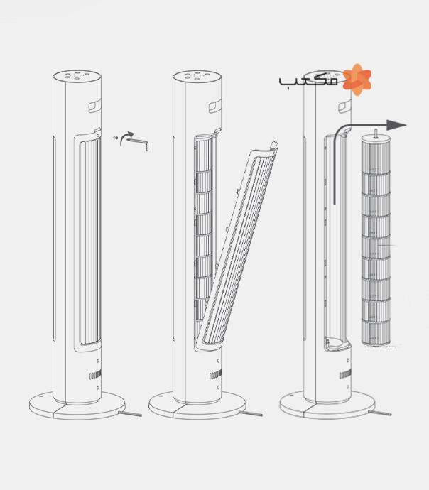 پنکه هوشمند شیائومی مدلSmart Tower Fan BHR5956EU
