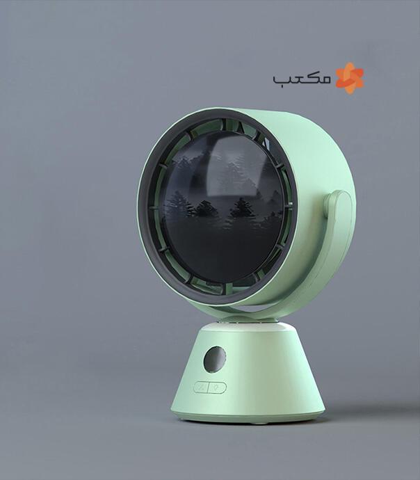 پنکه شارژی رومیزی چراغ خواب دار HX121B