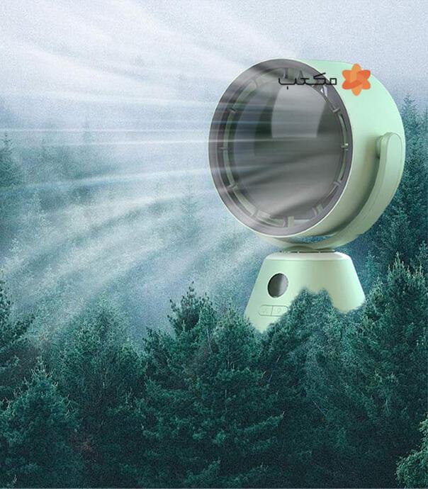 پنکه شارژی رومیزی چراغ خواب دار HX121B