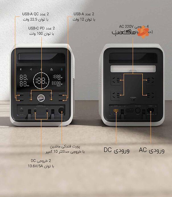 پاور استیشن و منبع تغذیه قابل حمل شیائومی مدل Mijia Outdoor Power Supply 1000 Pro