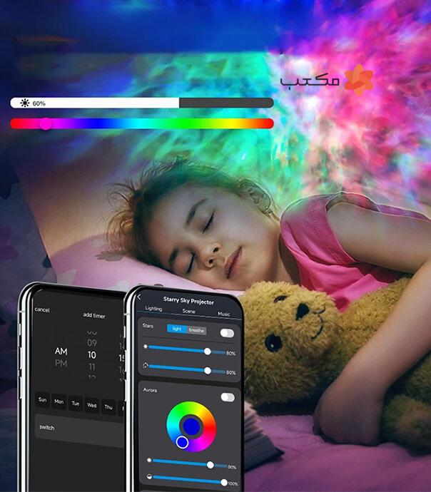 چراغ کهکشانی مدل Starry Sky Projector with Speaker