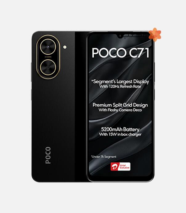 گوشی شیائومی مدل Poco C71 با ظرفیت 128/6 گیگابایت