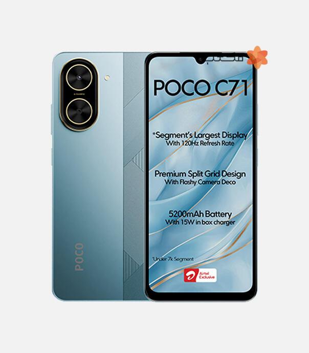 گوشی شیائومی مدل Poco C71 با ظرفیت 64/3 گیگابایت
