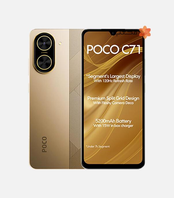 گوشی شیائومی مدل Poco C71 با ظرفیت 128/6 گیگابایت
